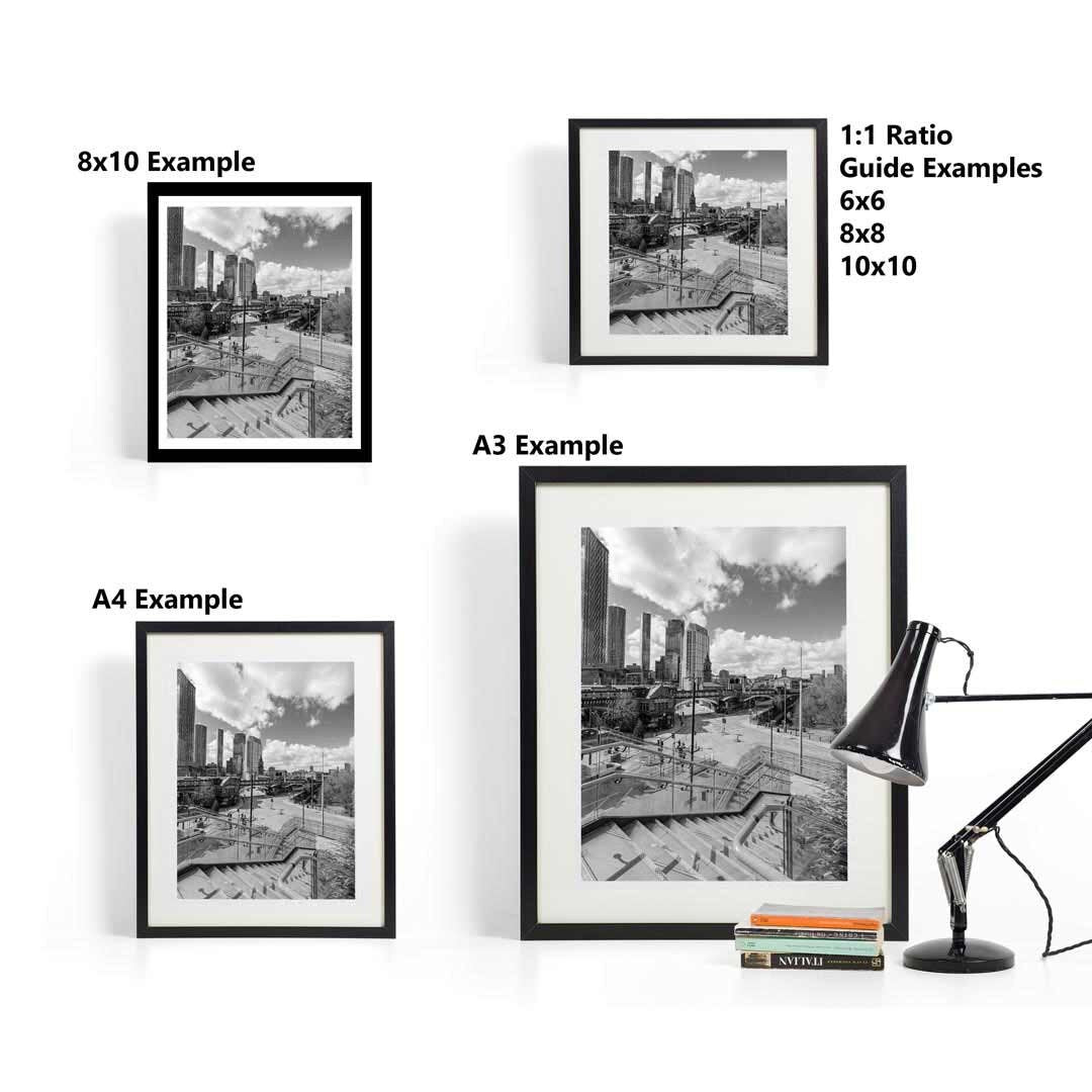 Black and White Manchester, Urban Industrial Architecture Print, Unframed, Print Art, Wall Decor, Contemporary, Modern Photography
