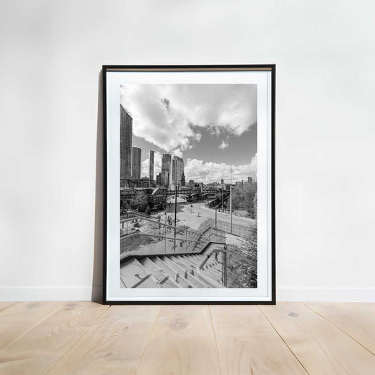 Black and White Manchester, Urban Industrial Architecture Print, Unframed, Print Art, Wall Decor, Contemporary, Modern Photography