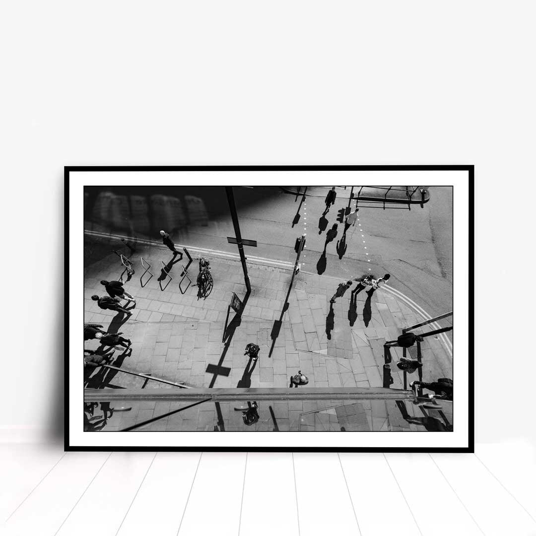 Black and White Contemporary Modern Photography, Manchester Urban Industrial Architecture Print, Unframed, Print Art, Wall Decor,