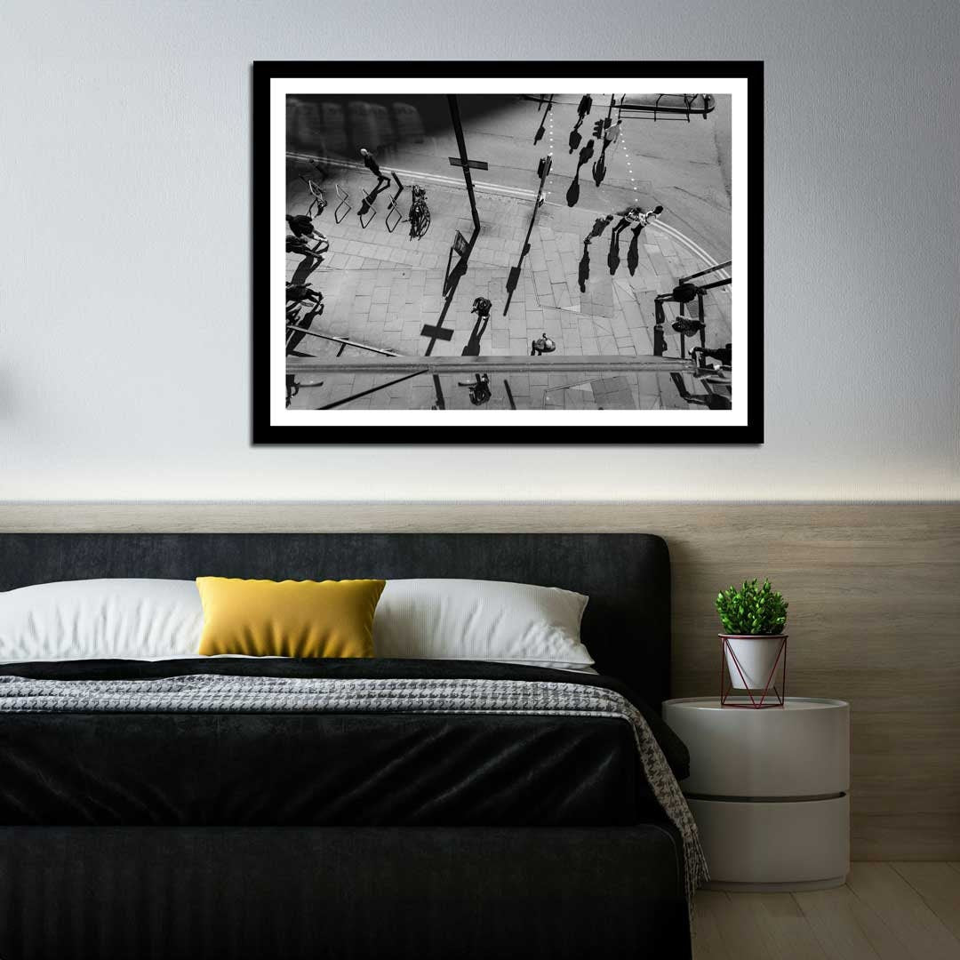 Black and White Contemporary Modern Photography, Manchester Urban Industrial Architecture Print, Unframed, Print Art, Wall Decor,