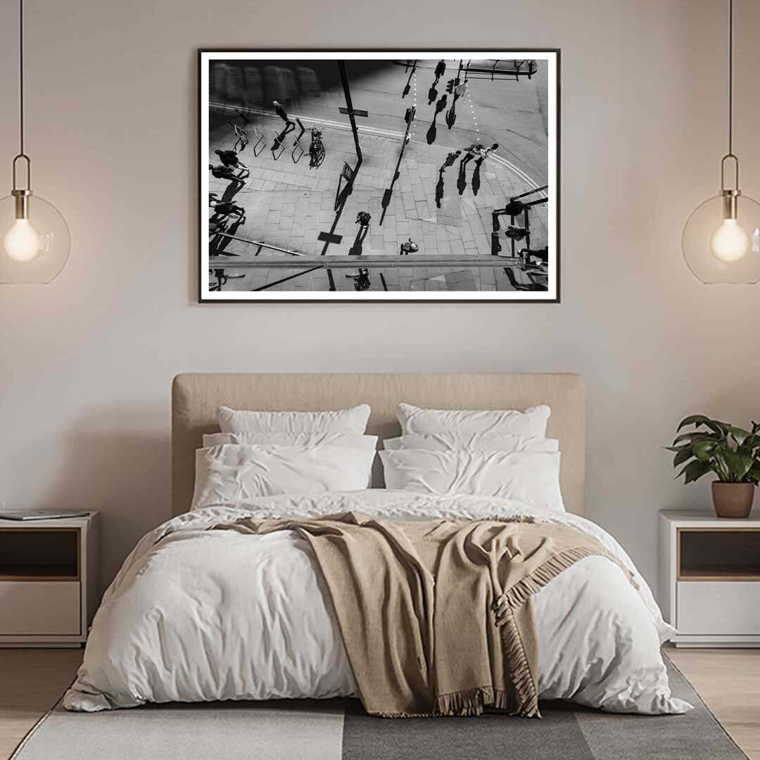 Black and White Contemporary Modern Photography, Manchester Urban Industrial Architecture Print, Unframed, Print Art, Wall Decor,