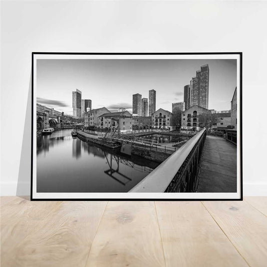 Black and White Manchester, Urban Industrial Architecture Print, Unframed, Print Art, Wall Decor, Contemporary, Modern Photography