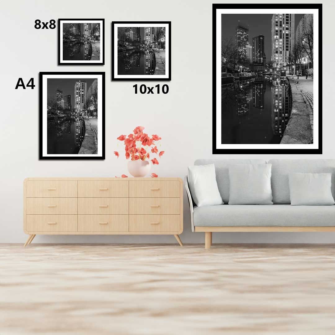 Black and White Manchester Urban Industrial Architecture Print, Contemporary Modern Photography, Unframed, Print Art, Living Room Art