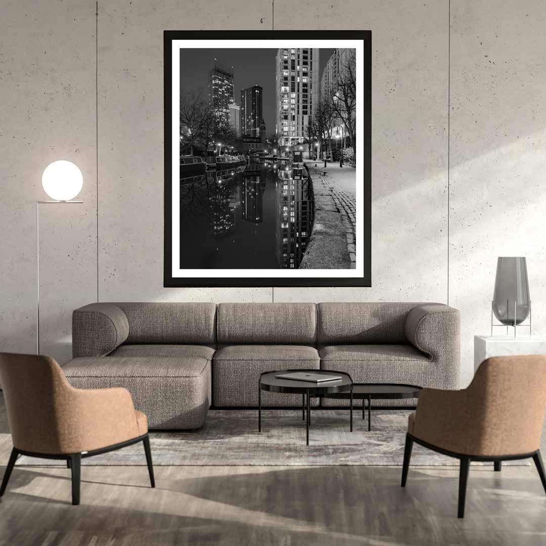 Black and White Manchester Urban Industrial Architecture Print, Contemporary Modern Photography, Unframed, Print Art, Living Room Art