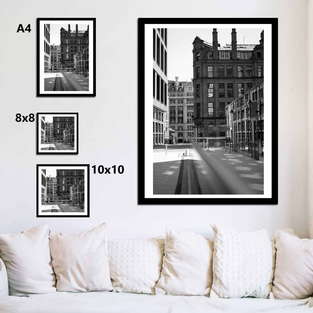 Black and White Manchester Urban Industrial Architecture Print, Contemporary Modern Photography, Print Art, Wall Decor, Living Room Art