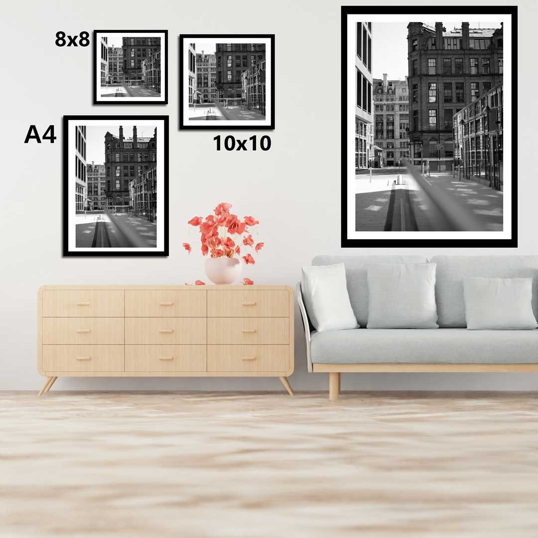Black and White Manchester Urban Industrial Architecture Print, Contemporary Modern Photography, Print Art, Wall Decor, Living Room Art