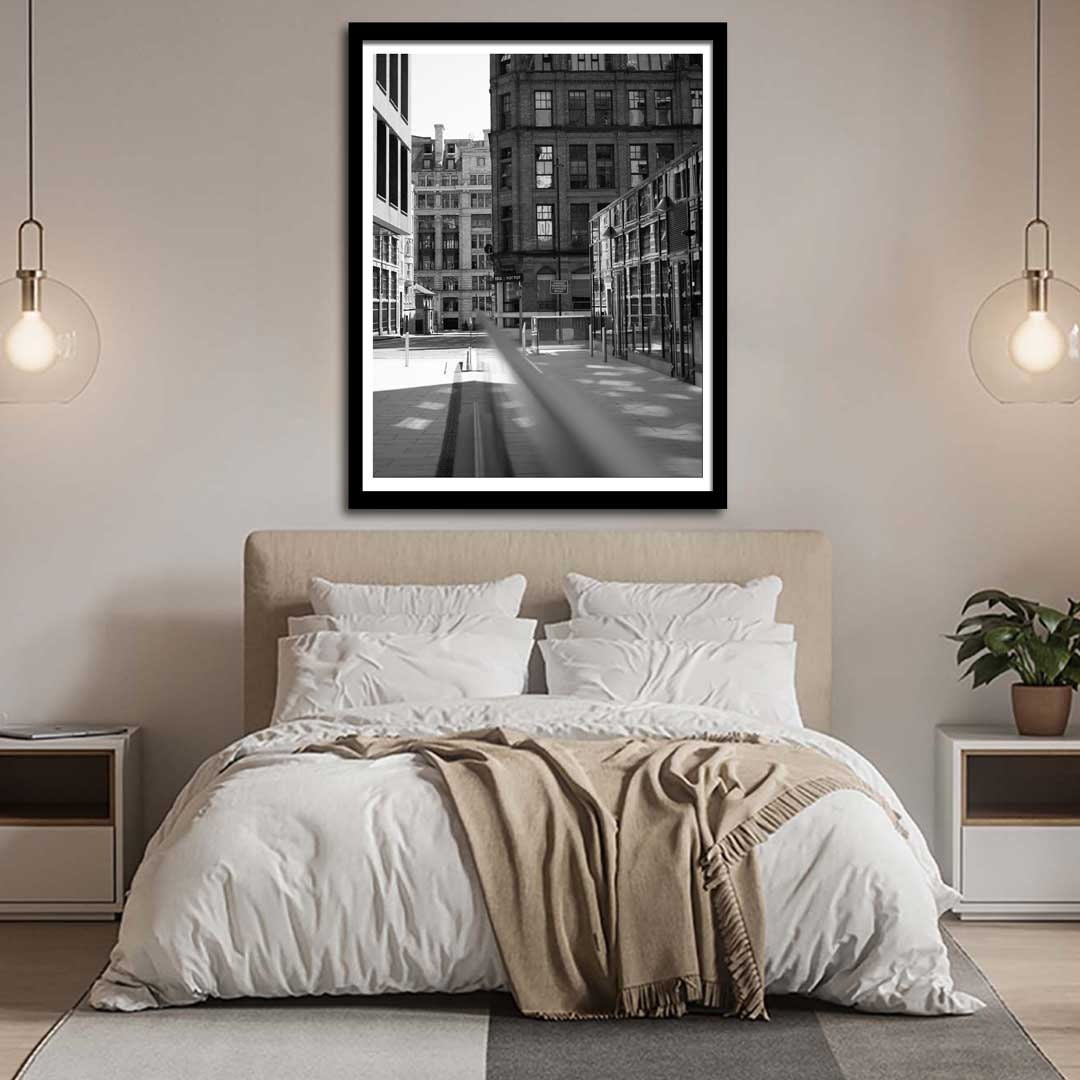 Black and White Manchester Urban Industrial Architecture Print, Contemporary Modern Photography, Print Art, Wall Decor, Living Room Art