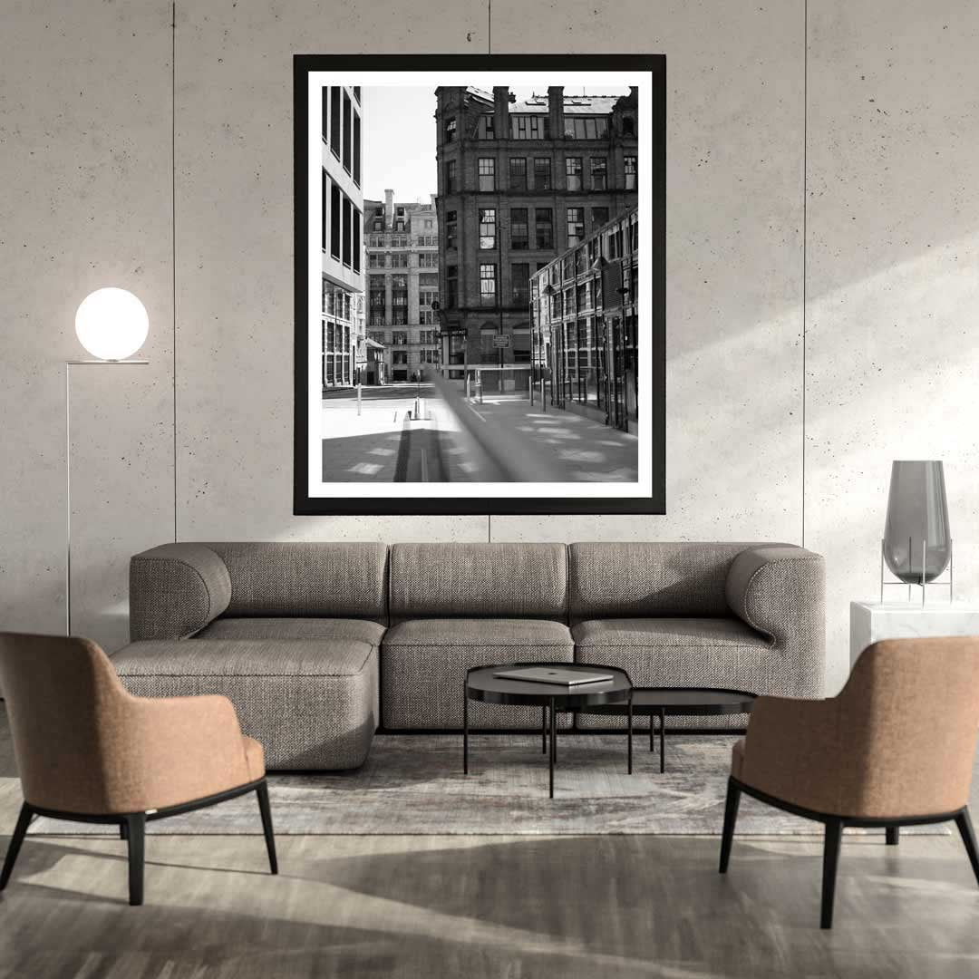Black and White Manchester Urban Industrial Architecture Print, Contemporary Modern Photography, Print Art, Wall Decor, Living Room Art