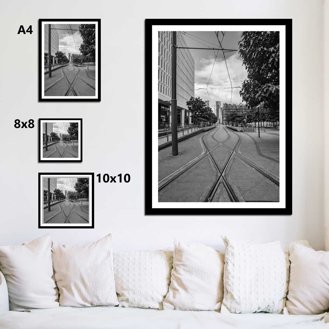 Black and White Manchester Urban Industrial Architecture Print, Contemporary Modern Photography, Print Art, Wall Decor, Living Room Art