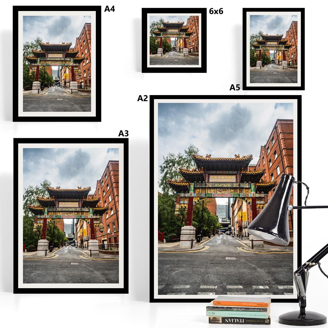 Manchester Urban Industrial Architecture Print, Contemporary Modern Photography, China Town, Print Art, Wall Decor, Living Room Art