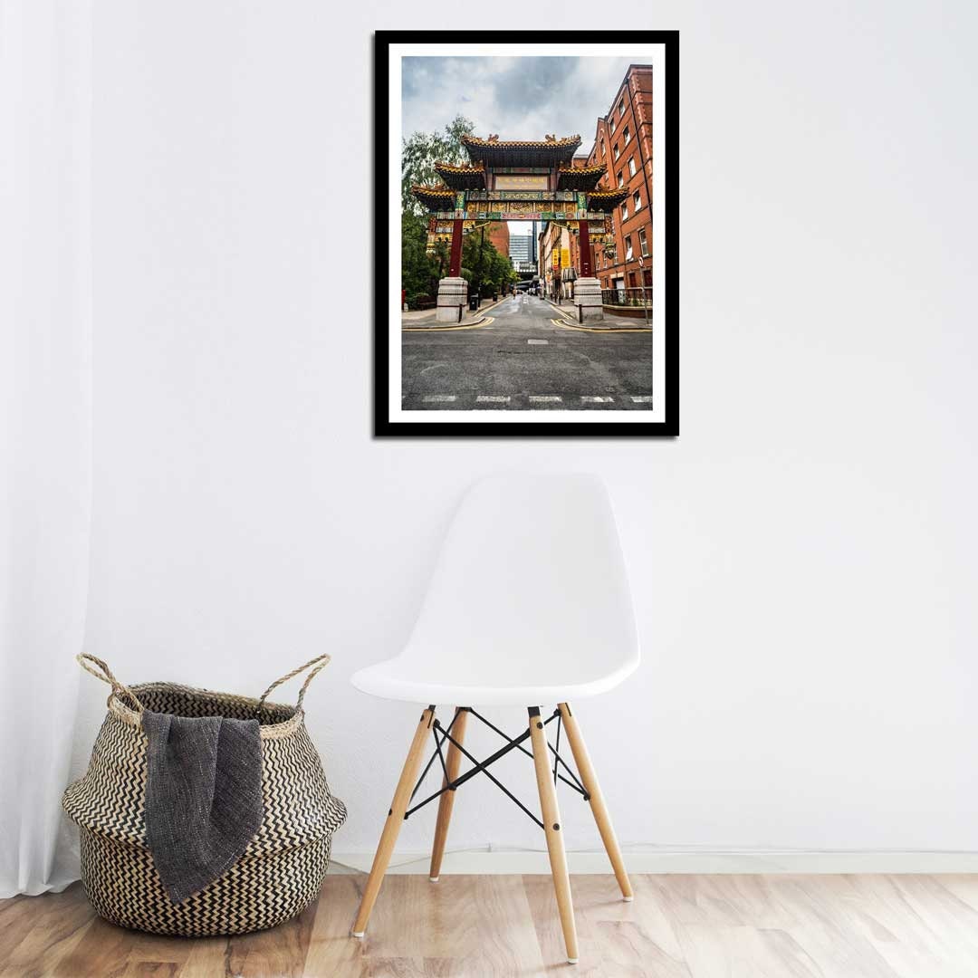 Manchester Urban Industrial Architecture Print, Contemporary Modern Photography, China Town, Print Art, Wall Decor, Living Room Art