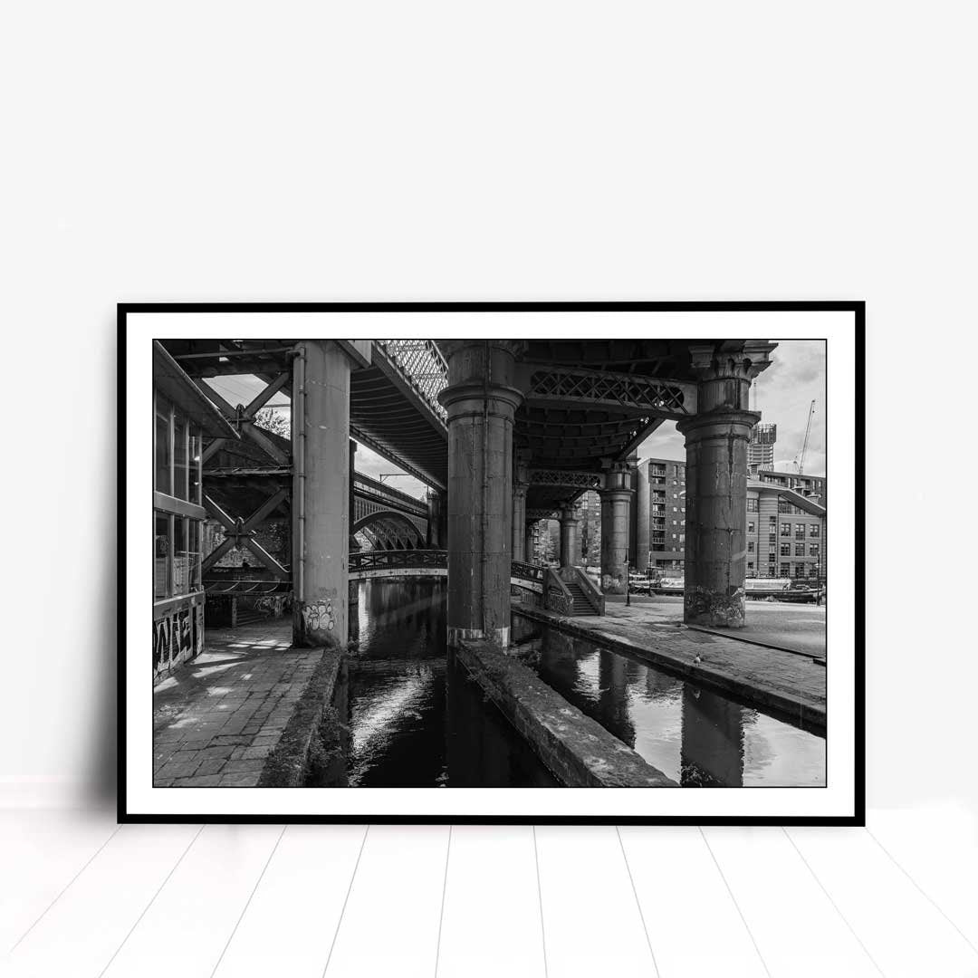 Black and White Manchester Urban Industrial Architecture Print, Contemporary Modern Photography, Print Art, Wall Decor, Living Room Art