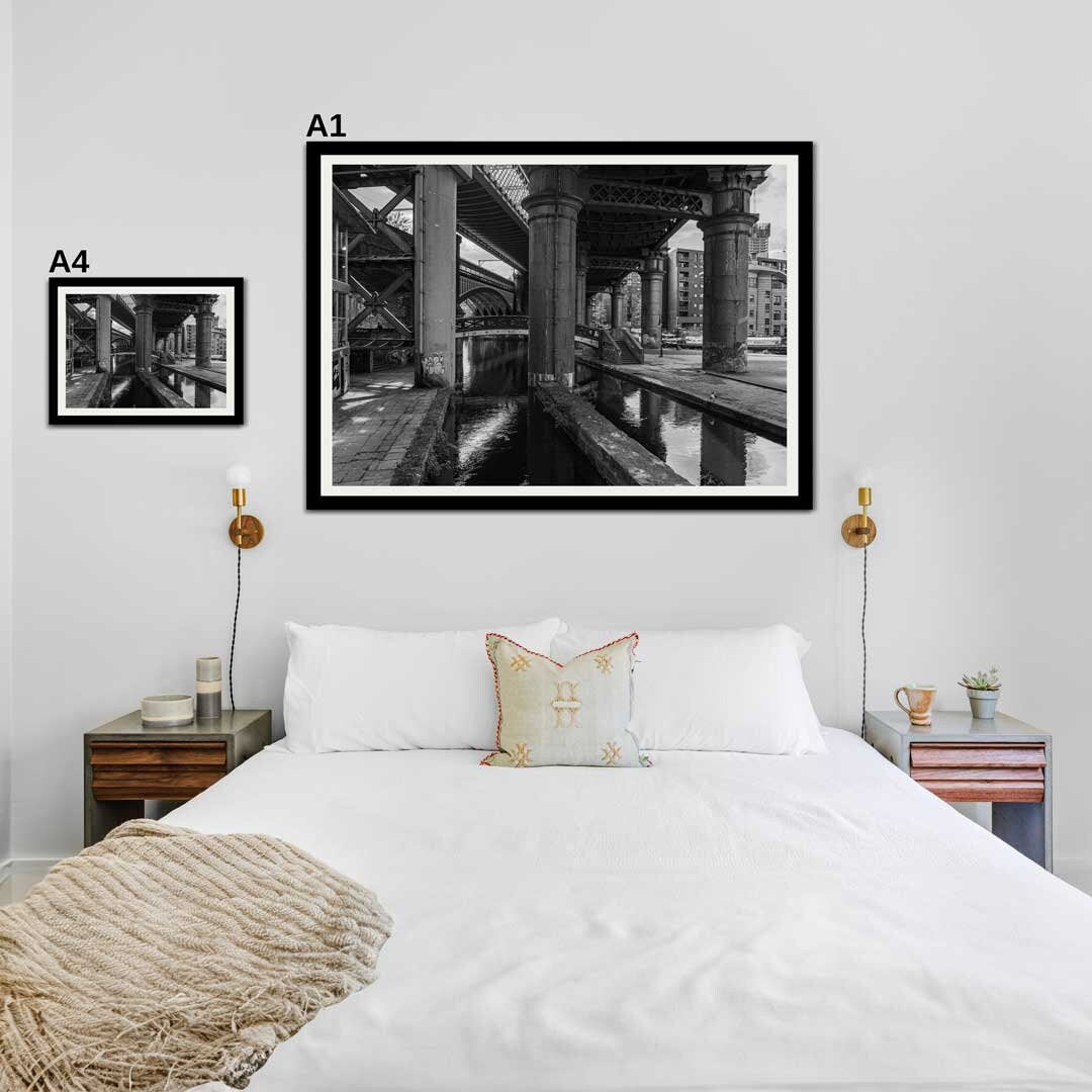 Black and White Manchester Urban Industrial Architecture Print, Contemporary Modern Photography, Print Art, Wall Decor, Living Room Art