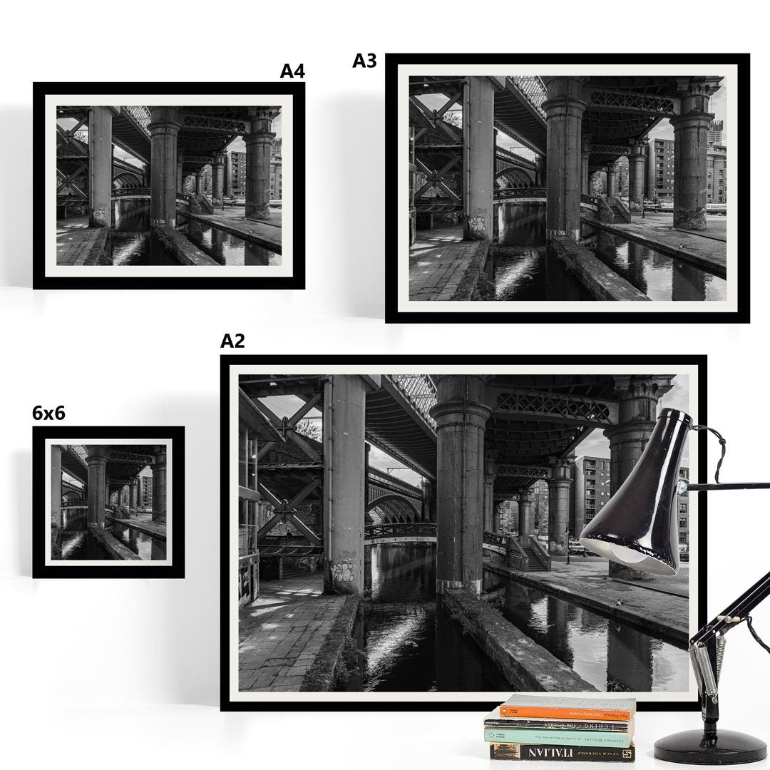 Black and White Manchester Urban Industrial Architecture Print, Contemporary Modern Photography, Print Art, Wall Decor, Living Room Art