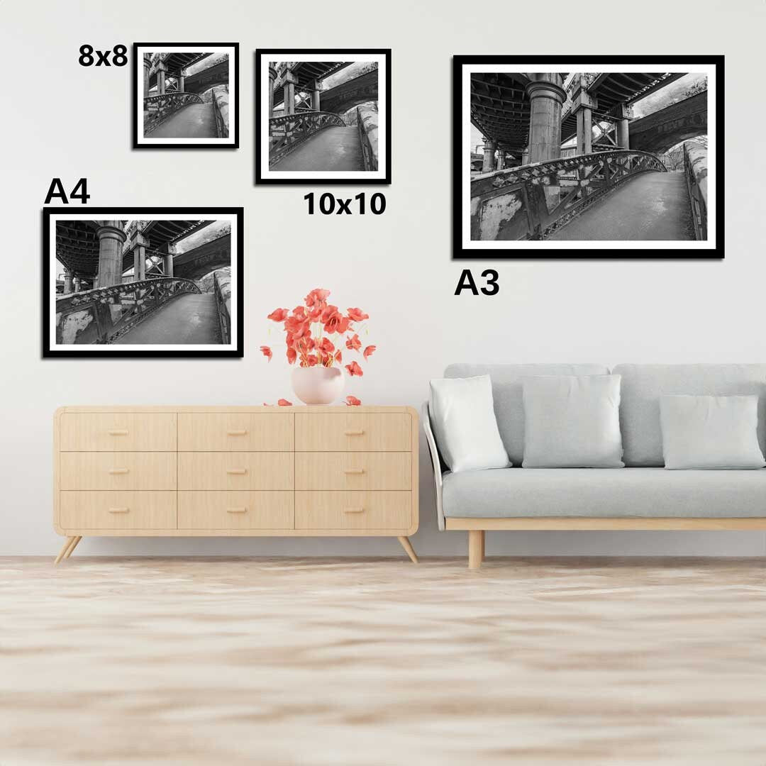 Black and White Manchester Urban Industrial Architecture Print, Contemporary Modern Photography, Print Art, Wall Decor, Living Room Art