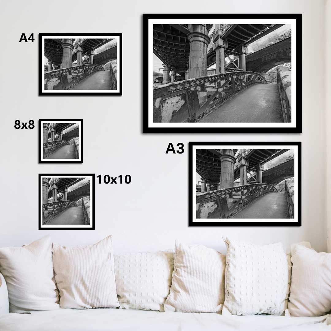 Black and White Manchester Urban Industrial Architecture Print, Contemporary Modern Photography, Print Art, Wall Decor, Living Room Art