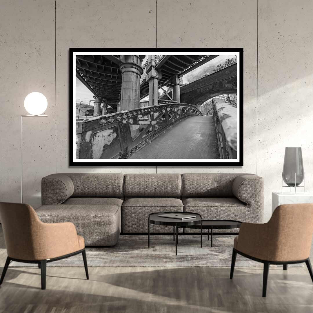 Black and White Manchester Urban Industrial Architecture Print, Contemporary Modern Photography, Print Art, Wall Decor, Living Room Art