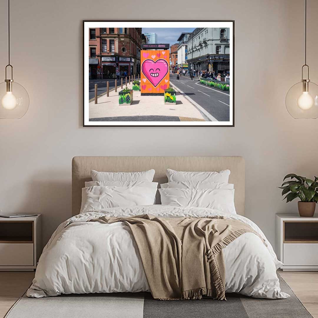 Set of 3 Manchester prints, UK city prints, Colourful photographs, Travel posters, Travel wall art, Landmark posters