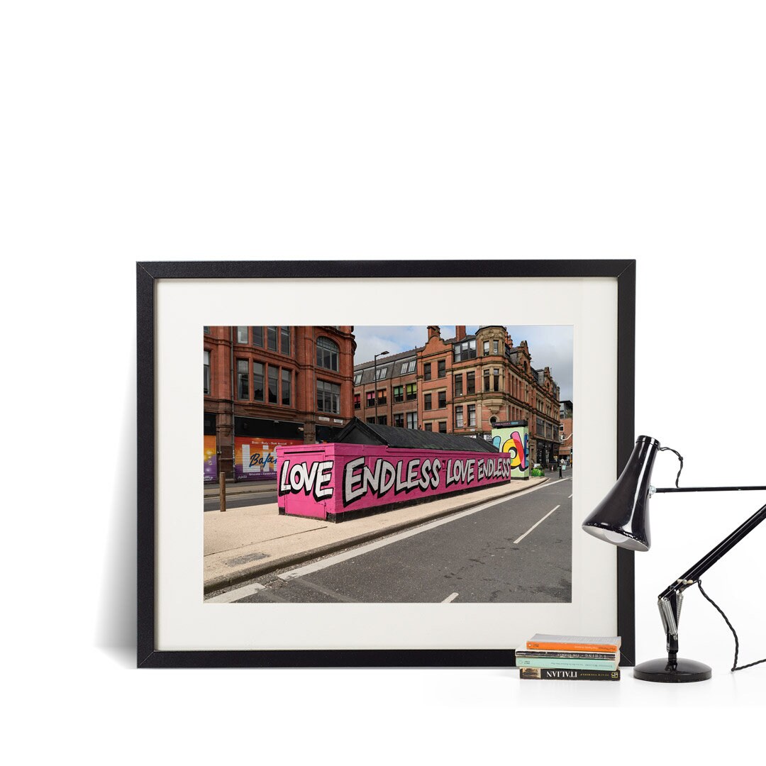 Set of 3 Manchester prints, UK city prints, Colourful photographs, Travel posters, Travel wall art, Landmark posters