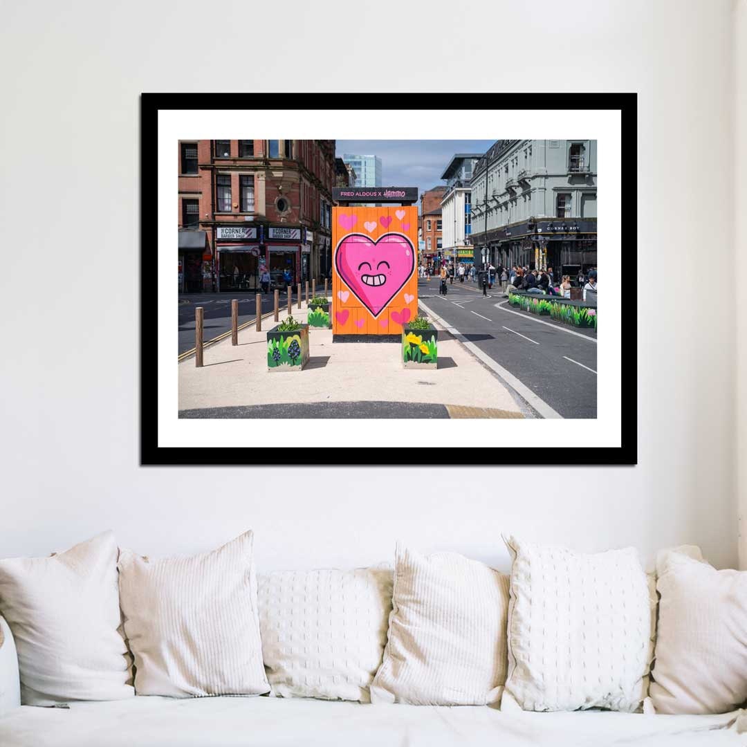 Set of 3 Manchester prints, UK city prints, Colourful photographs, Travel posters, Travel wall art, Landmark posters