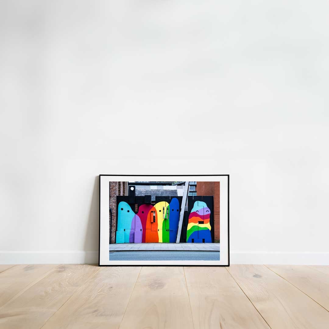 Colourful Manchester Street Photography, Abstract Fine Art Photo, Wall Art, Graffiti Art, Urban Street Photography