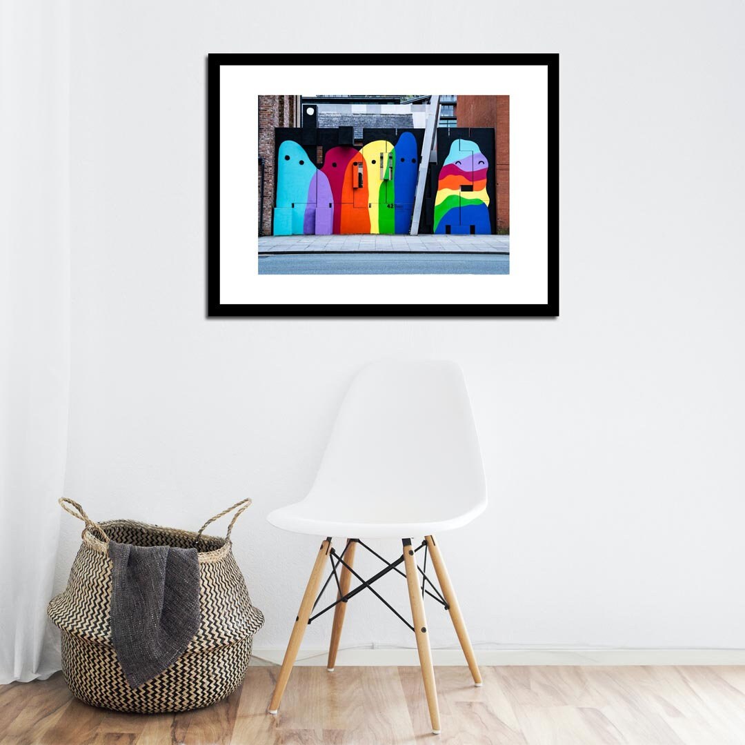 Colourful Manchester Street Photography, Abstract Fine Art Photo, Wall Art, Graffiti Art, Urban Street Photography