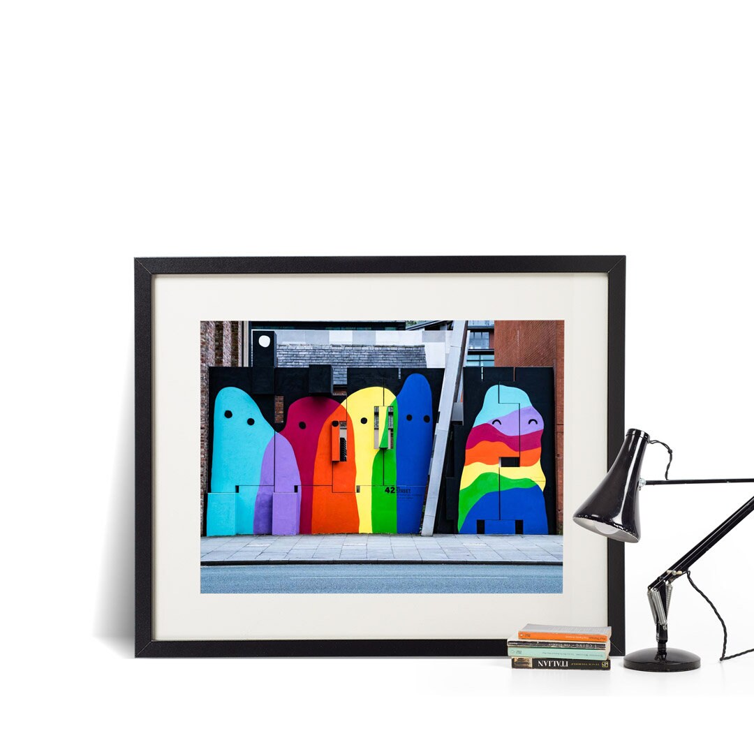 Colourful Manchester Street Photography, Abstract Fine Art Photo, Wall Art, Graffiti Art, Urban Street Photography