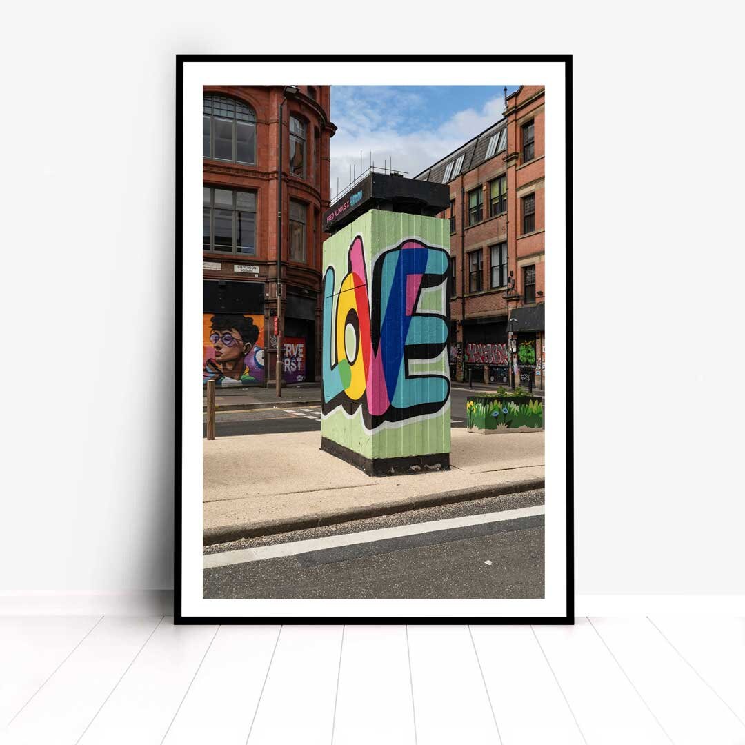 Set of 3 Manchester prints, UK city prints, Colourful photographs, Travel posters, Travel wall art, Landmark posters