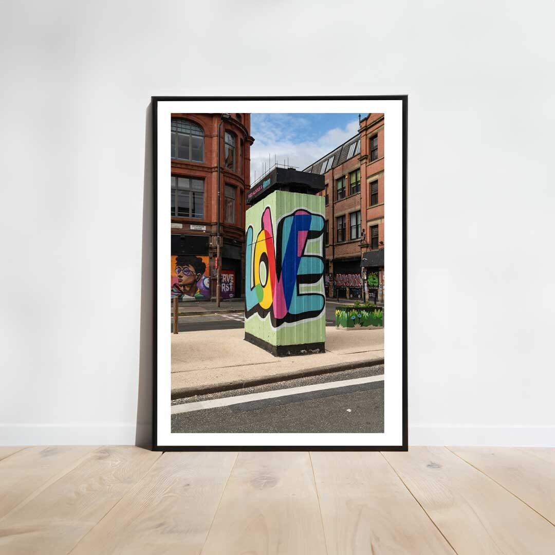 Set of 3 Manchester prints, UK city prints, Colourful photographs, Travel posters, Travel wall art, Landmark posters