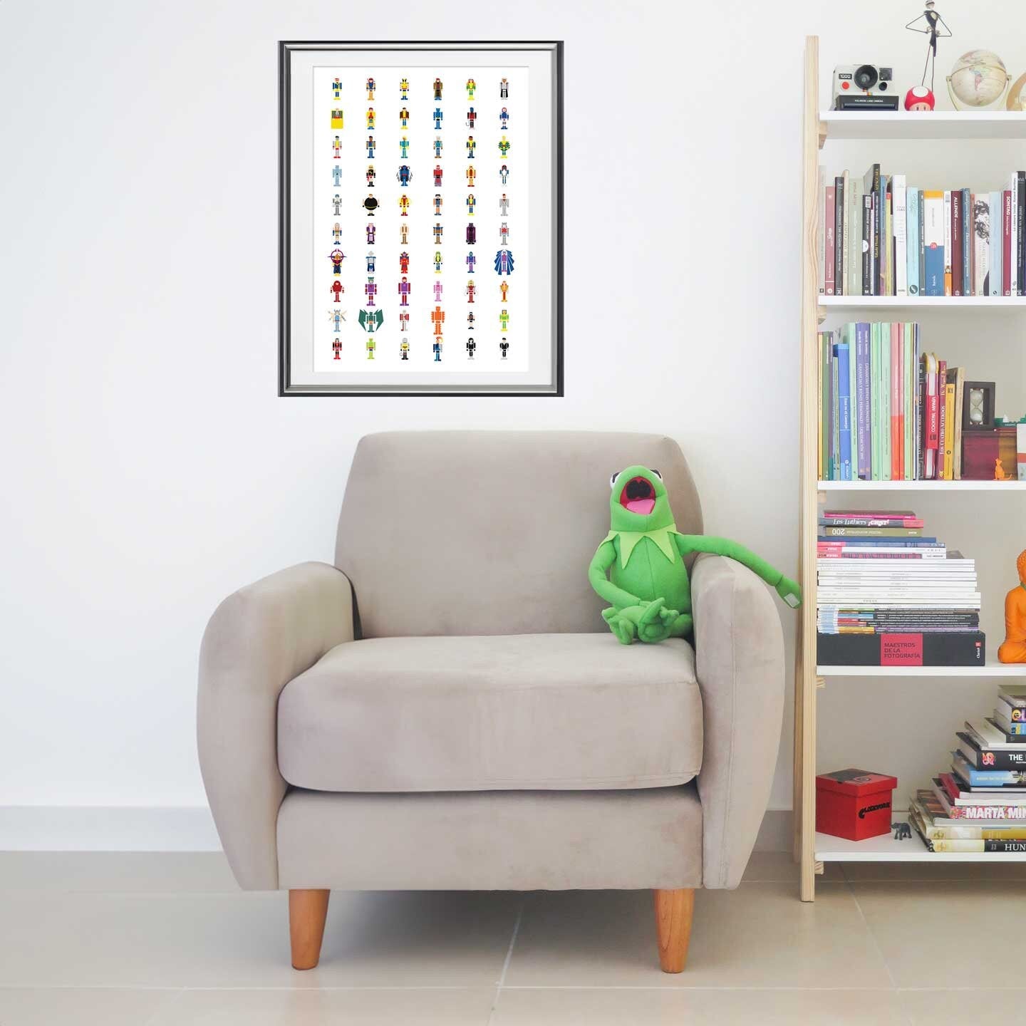 Minimalist X-men Illustration, Custom Poster Art, Marvel Superhero Printable Wall Art
