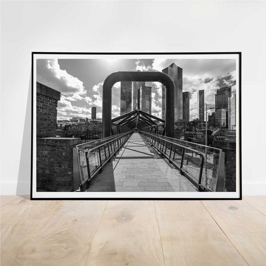 Black and White Manchester, Urban Industrial Architecture Print, Unframed, Print Art, Wall Decor, Contemporary, Modern Photography