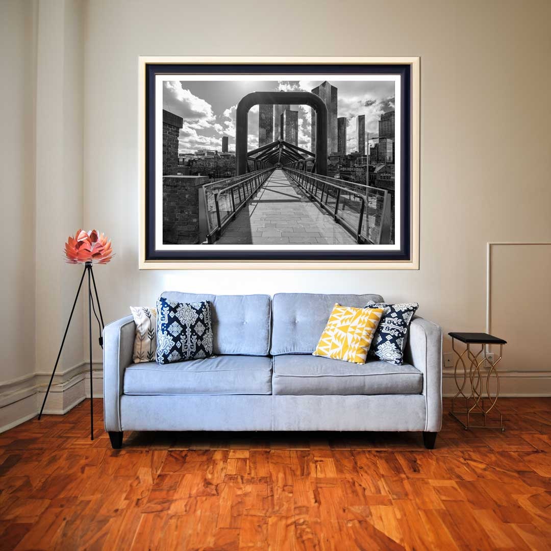 Black and White Manchester, Urban Industrial Architecture Print, Unframed, Print Art, Wall Decor, Contemporary, Modern Photography