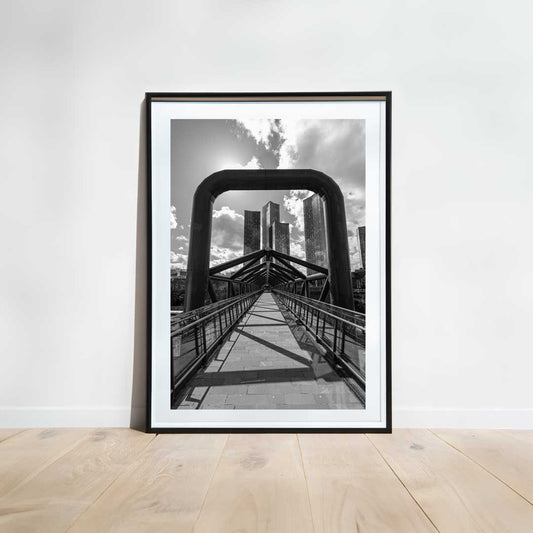 Black and White Manchester, Urban Industrial Architecture Print, Unframed, Print Art, Wall Decor, Contemporary, Modern Photography