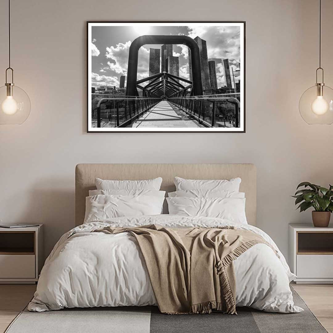 Black and White Manchester, Urban Industrial Architecture Print, Unframed, Print Art, Wall Decor, Contemporary, Modern Photography