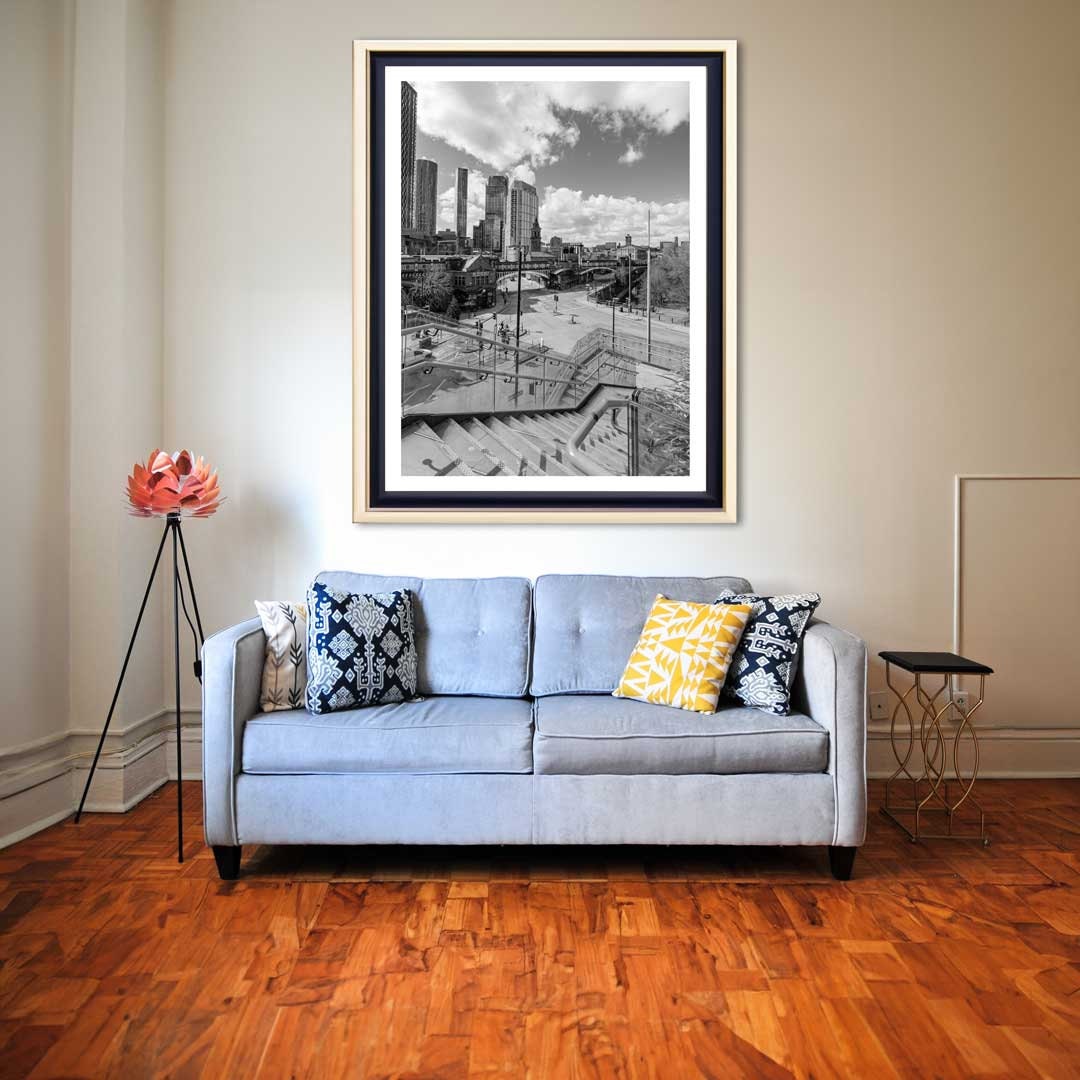 Black and White Manchester, Urban Industrial Architecture Print, Unframed, Print Art, Wall Decor, Contemporary, Modern Photography