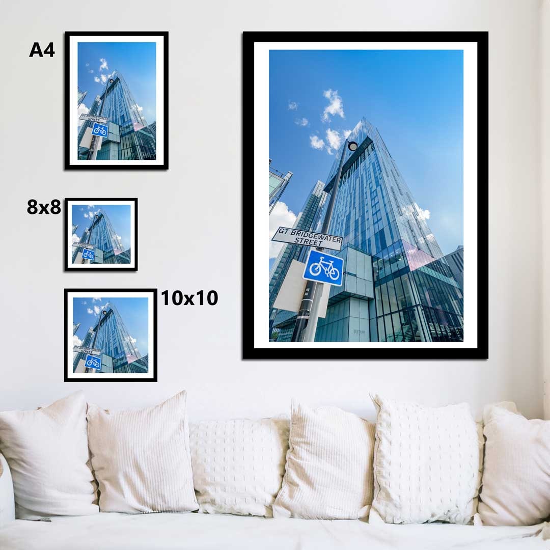 Manchester Beetham Skyscraper Tower, Urban Industrial Architecture Print, Unframed, Print Art, Wall Decor, Contemporary, Modern Photography