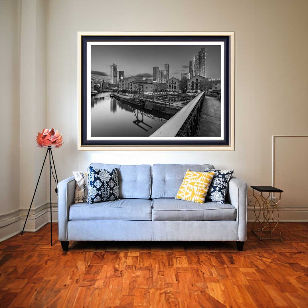 Black and White Manchester, Urban Industrial Architecture Print, Unframed, Print Art, Wall Decor, Contemporary, Modern Photography