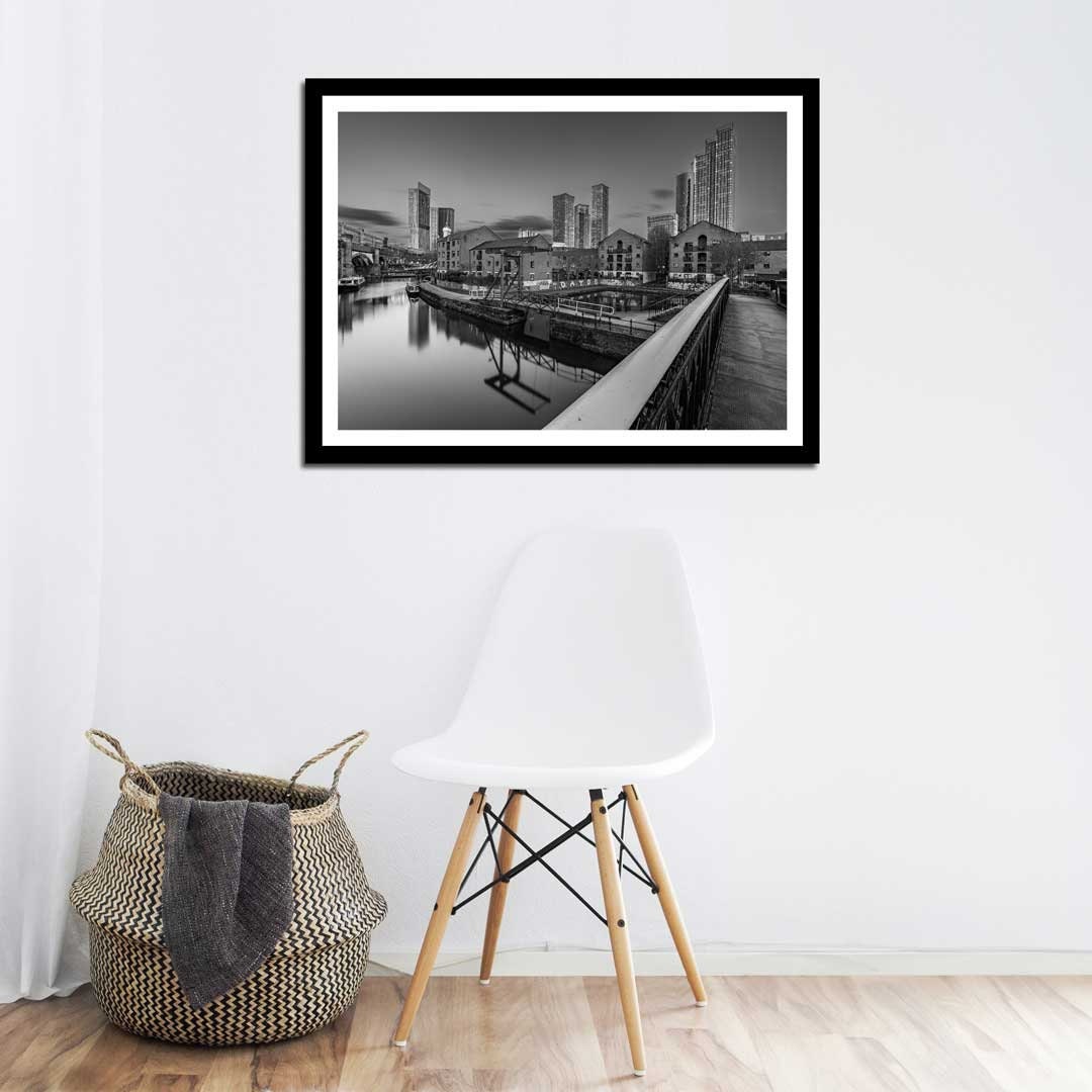 Black and White Manchester, Urban Industrial Architecture Print, Unframed, Print Art, Wall Decor, Contemporary, Modern Photography