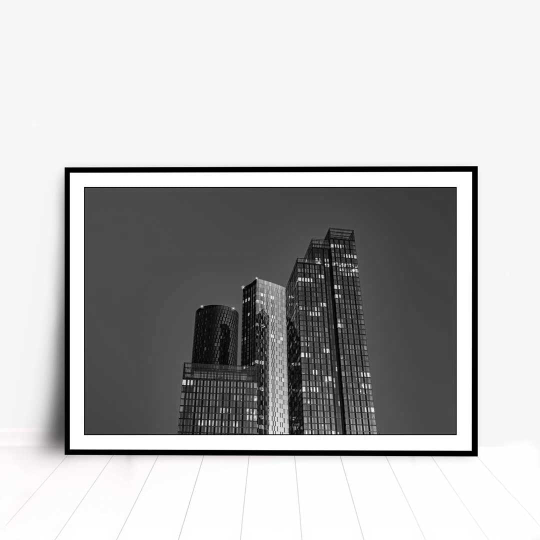 Black and White Cityscape, Manchester Contemporary Modern Photography, Urban Industrial Architecture Print, Unframed, Print Art, Wall Decor,