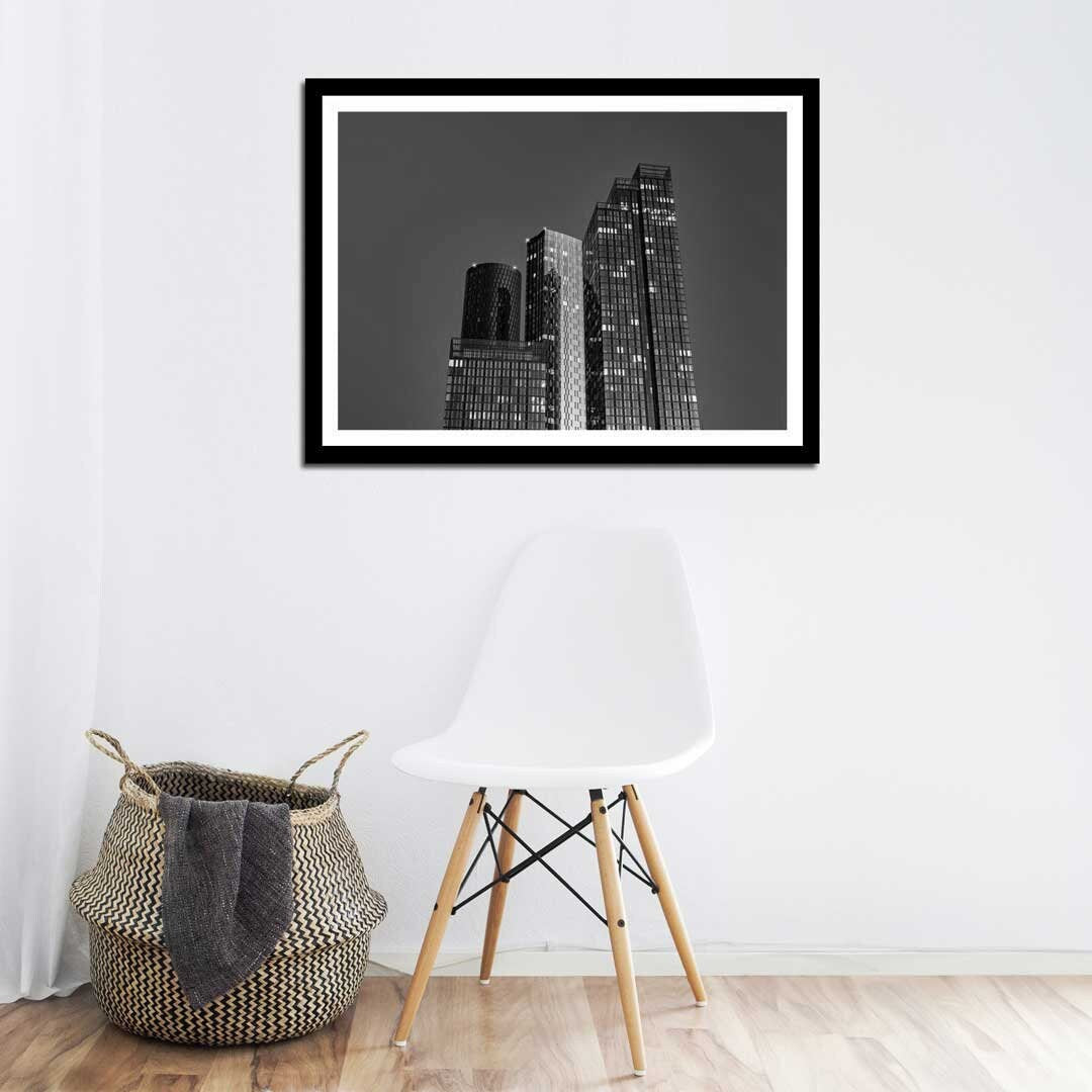 Black and White Cityscape, Manchester Contemporary Modern Photography, Urban Industrial Architecture Print, Unframed, Print Art, Wall Decor,