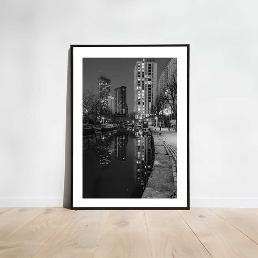 Black and White Manchester Urban Industrial Architecture Print, Contemporary Modern Photography, Unframed, Print Art, Living Room Art