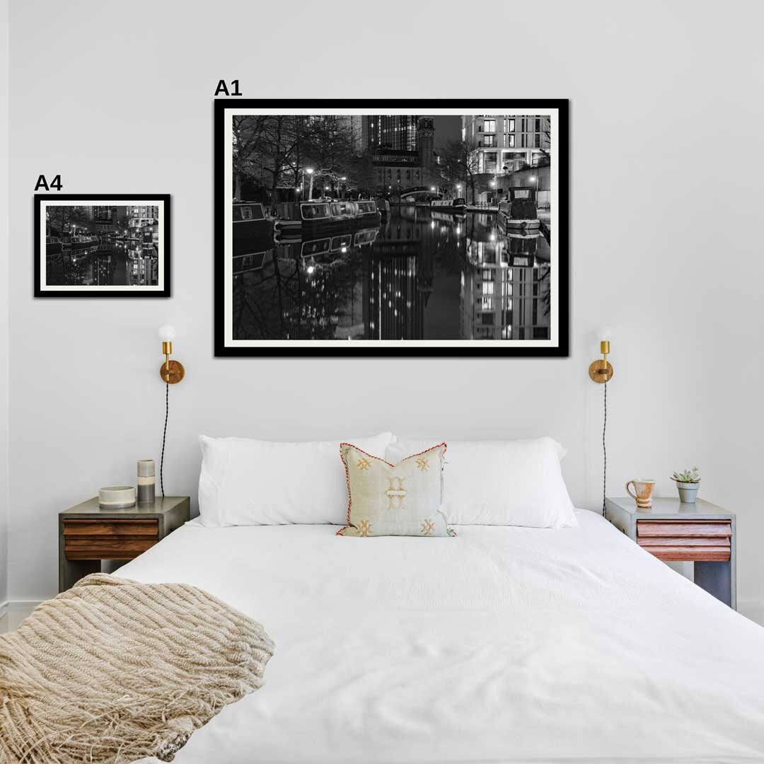 Black and White Manchester Urban Industrial Architecture Print, Contemporary Modern Photography, Unframed, Wall Decor, Living Room Art