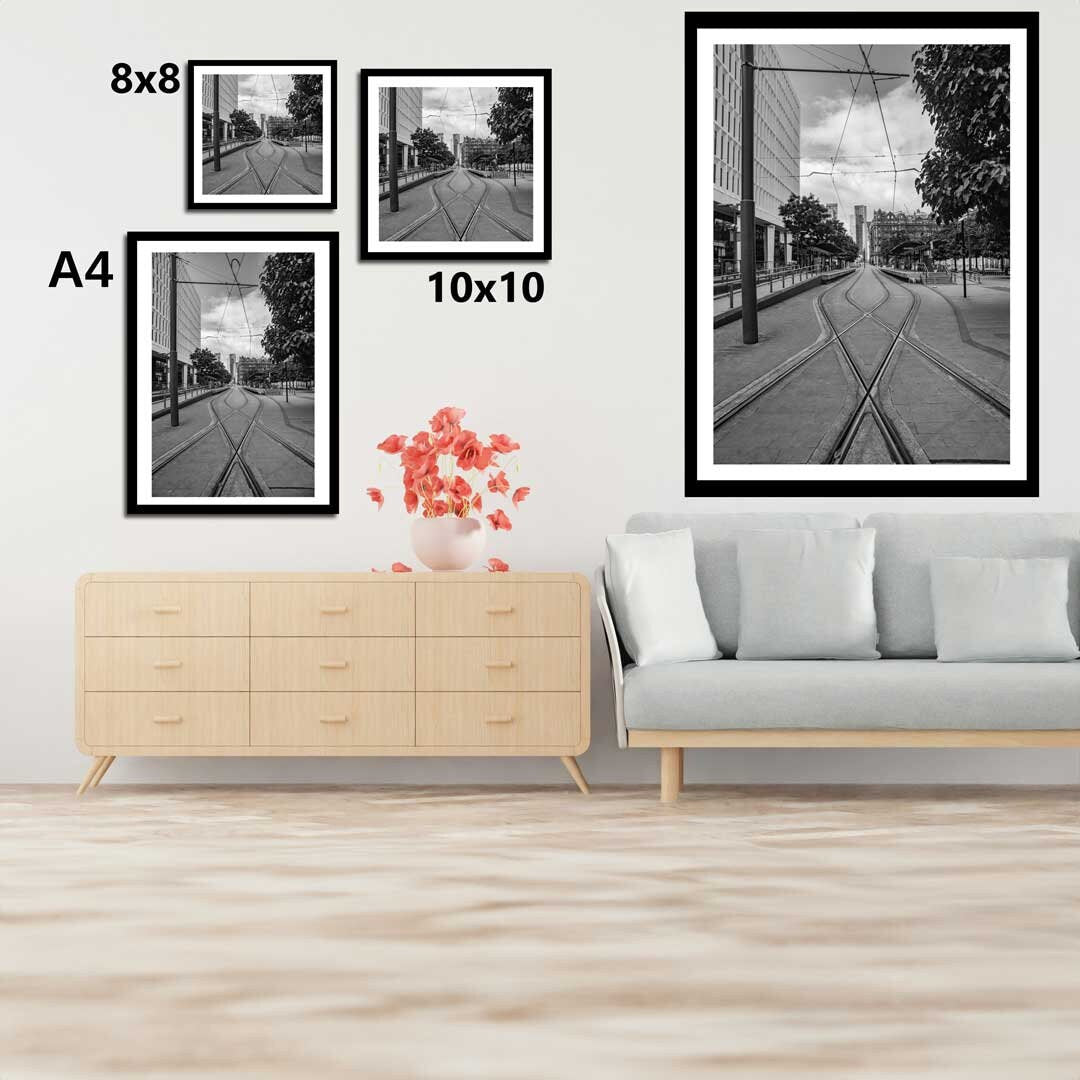 Black and White Manchester Urban Industrial Architecture Print, Contemporary Modern Photography, Print Art, Wall Decor, Living Room Art