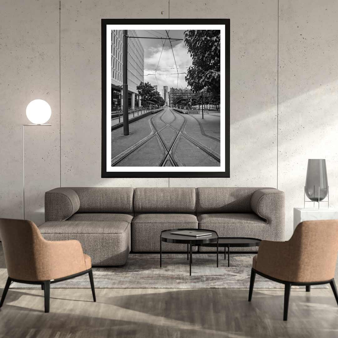 Black and White Manchester Urban Industrial Architecture Print, Contemporary Modern Photography, Print Art, Wall Decor, Living Room Art