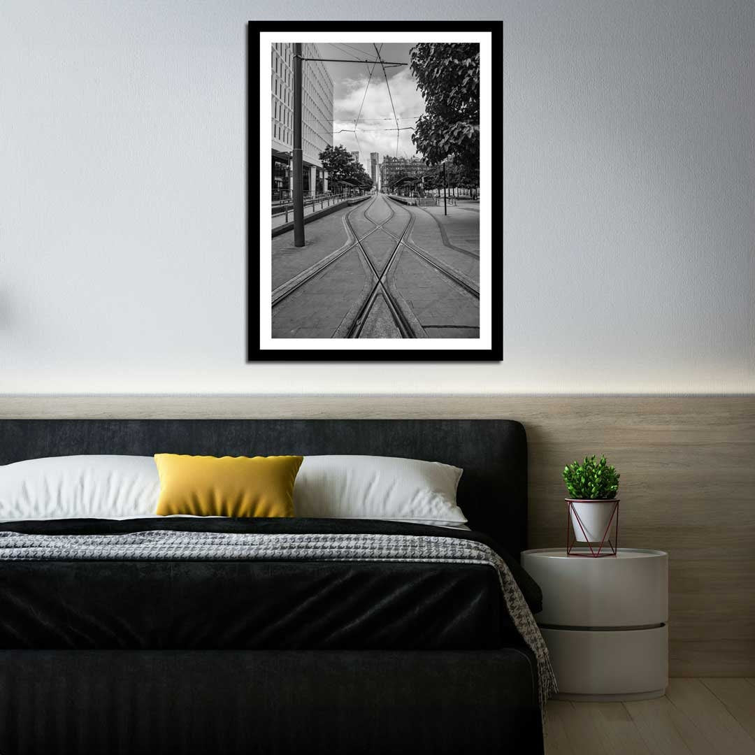 Black and White Manchester Urban Industrial Architecture Print, Contemporary Modern Photography, Print Art, Wall Decor, Living Room Art