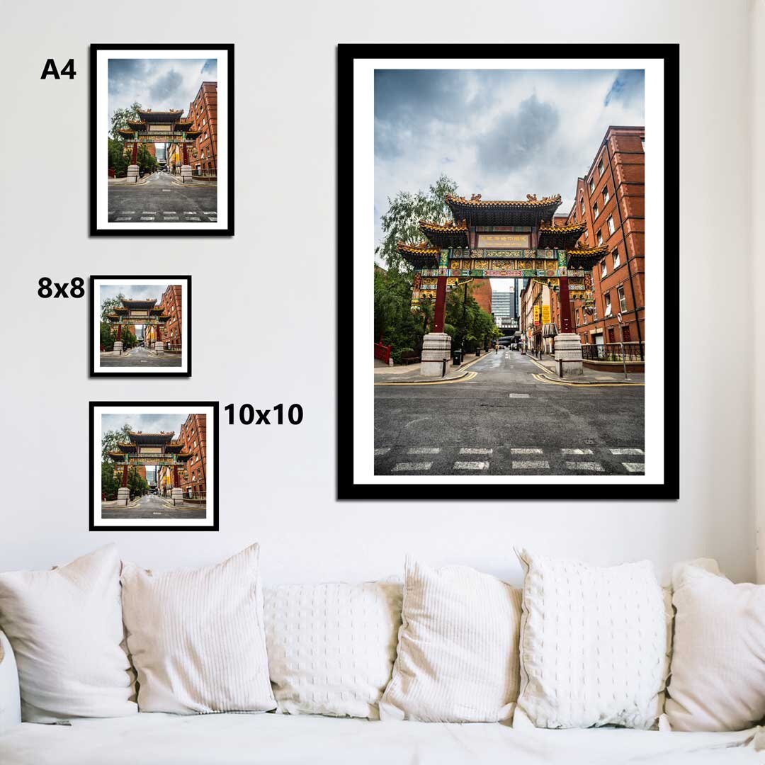 Manchester Urban Industrial Architecture Print, Contemporary Modern Photography, China Town, Print Art, Wall Decor, Living Room Art