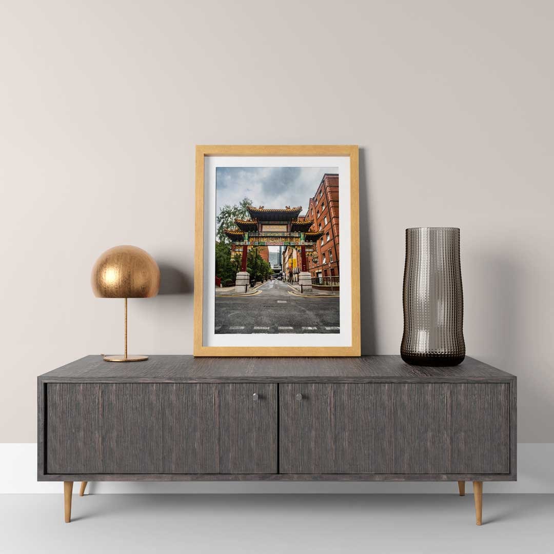 Manchester Urban Industrial Architecture Print, Contemporary Modern Photography, China Town, Print Art, Wall Decor, Living Room Art
