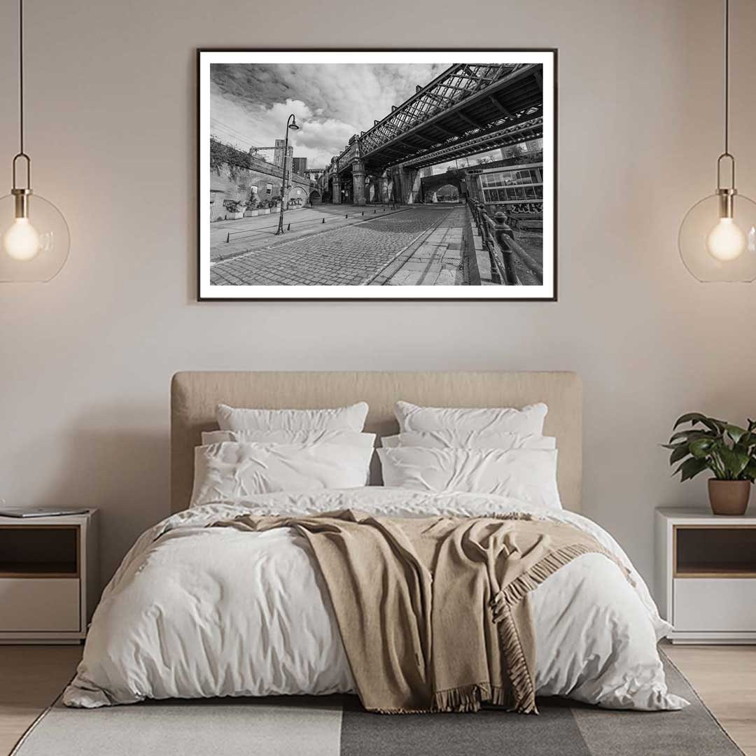 Black and White Manchester Urban Industrial Architecture Print, Contemporary Modern Photography, Print Art, Wall Decor, Living Room Art