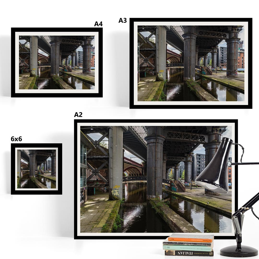Manchester Urban Industrial Architecture Print, Contemporary Modern Photography, Print Art, Wall Decor, Living Room Art