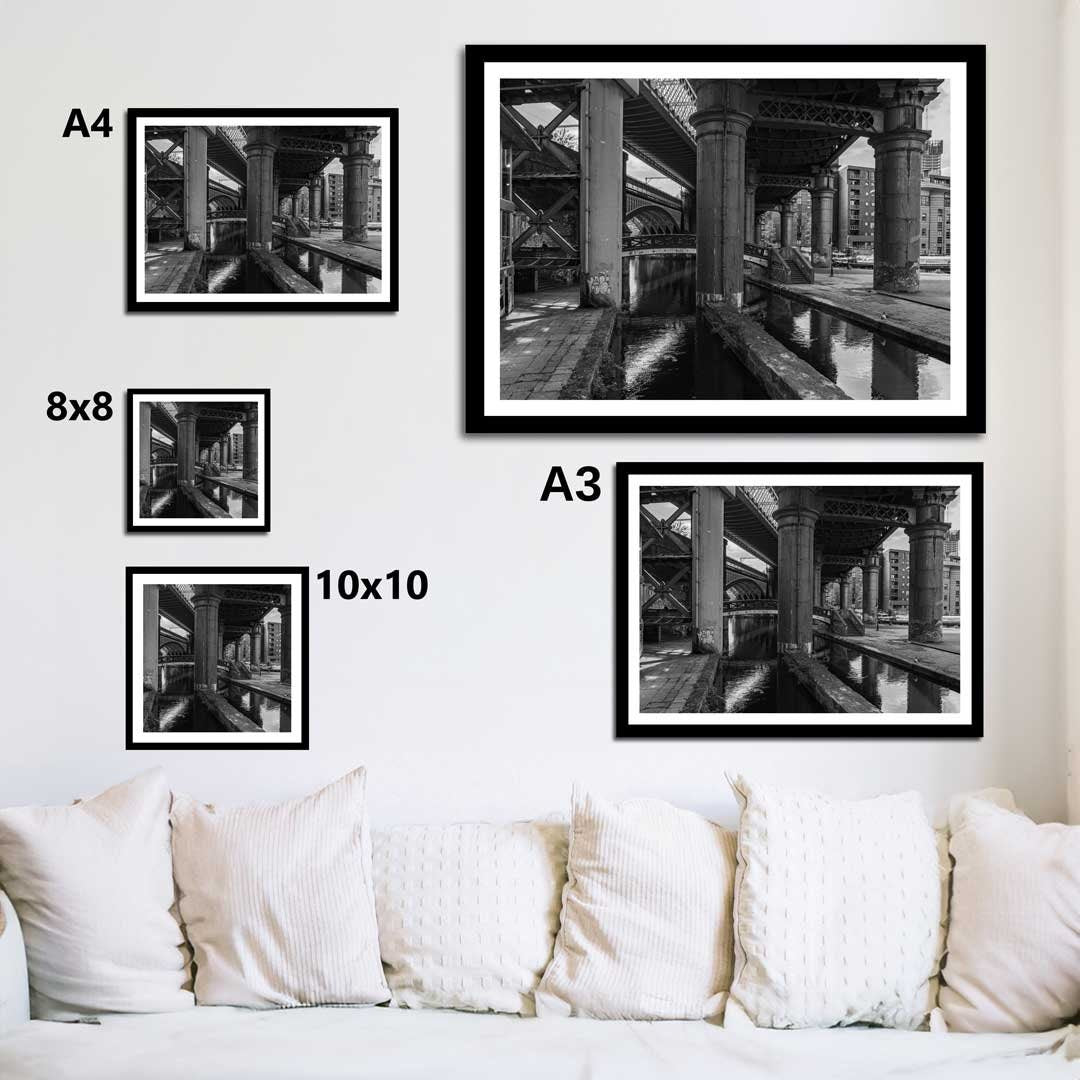 Black and White Manchester Urban Industrial Architecture Print, Contemporary Modern Photography, Print Art, Wall Decor, Living Room Art